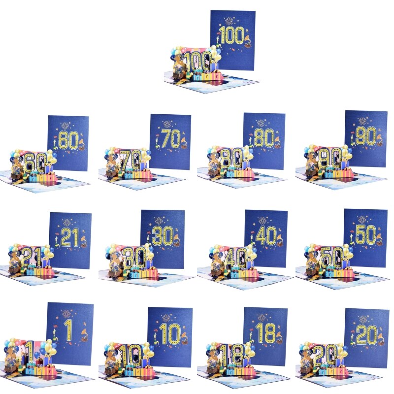 3D Pop Up Cards Romantic Anniversary Greeting Card 1st 10/18/20/30/40/100th Anniversary for Valentines Day Wedding All Occasion