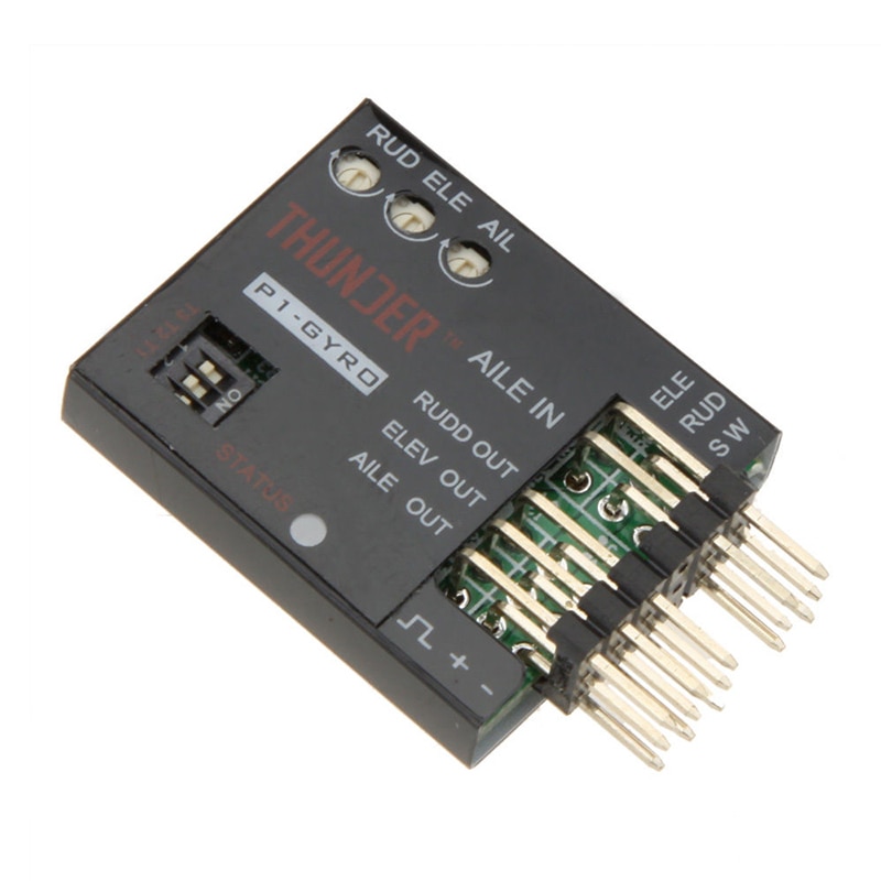 P1-GYRO 3-Axis Flight Controller Stabilizer System Gyro For Fixed Flying Wing Black