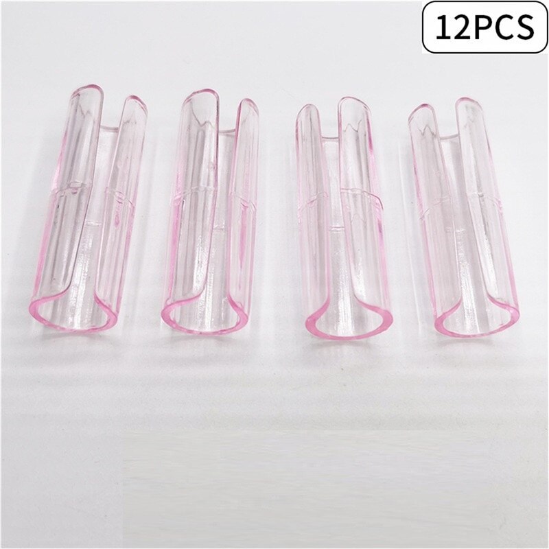 12 Stuks Laken Clips Plastic Antislip Klem Quilt Bed Cover Grijpers Fasteners Matras Houder Voor Lakens Thuis Kleding peg: Transparent pink