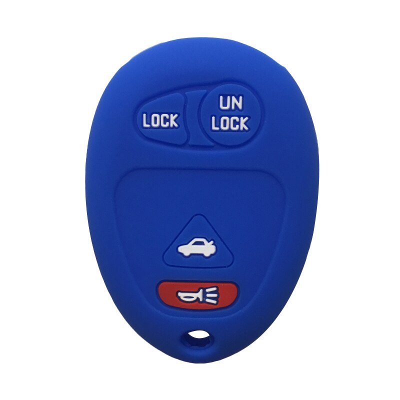 Silikageeli auton avaimen suojus buick century regal regal regalvous avaimenperäsarja chevrolet silikonipussille gmc:lle hummer  h3 fob: Sininen