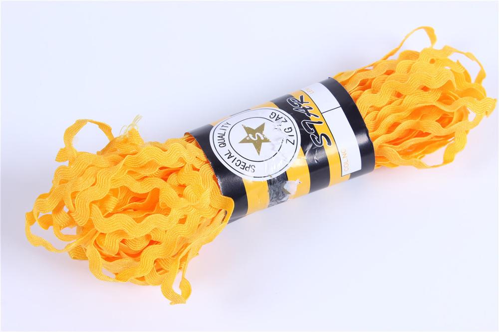 15yard/lot S Shaped Curve Wavy Lace Trim Ribbon Handmade Hat Curtain Pillow DIY Sewing Crafts Wedding Party Decorations: Orange 15Y