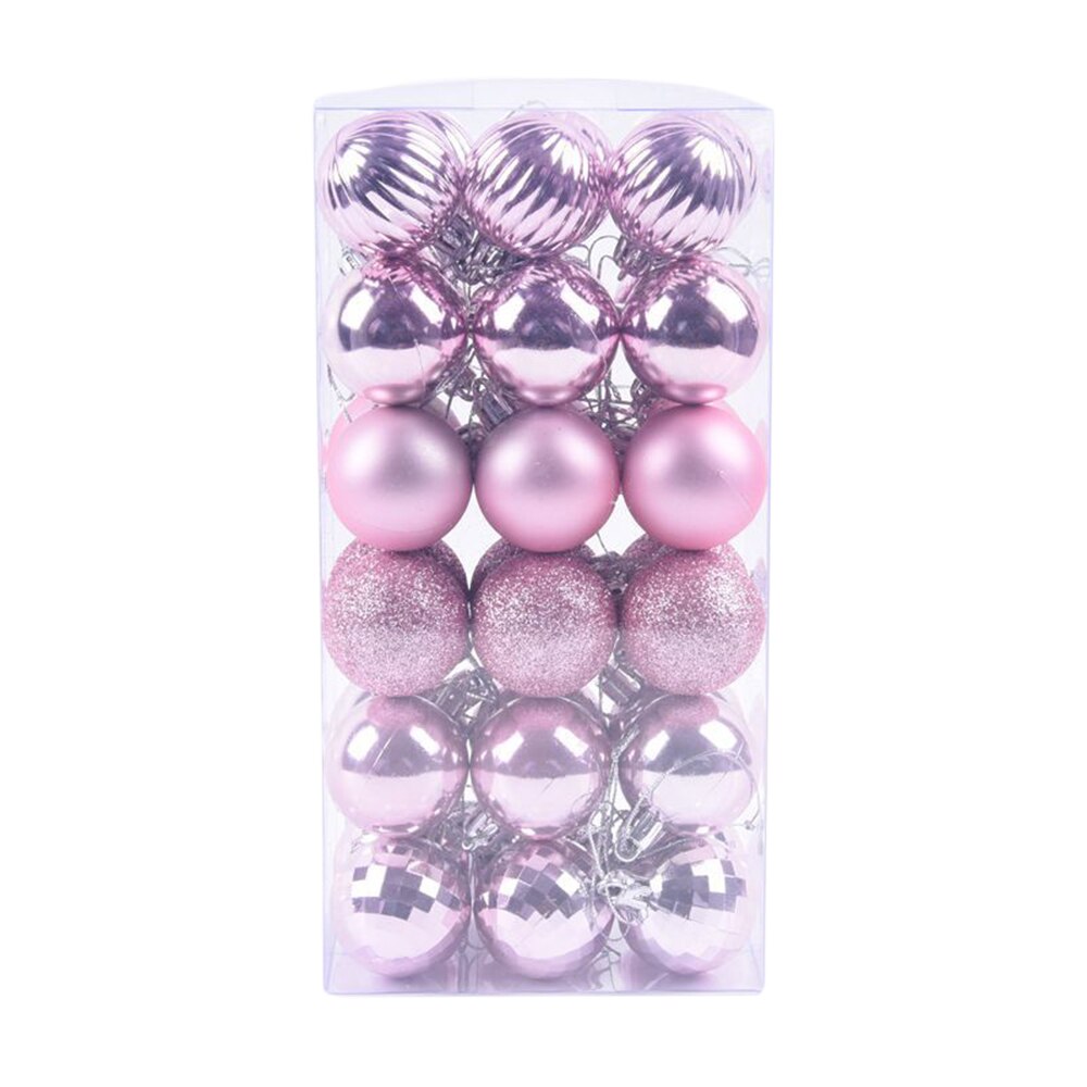 36 Pcs/Set Glitter Christmas Tree Ball Baubles Colorful Xmas Party Home Garden Christmas Decoration Supplies 17 Colors: Dark Khaki