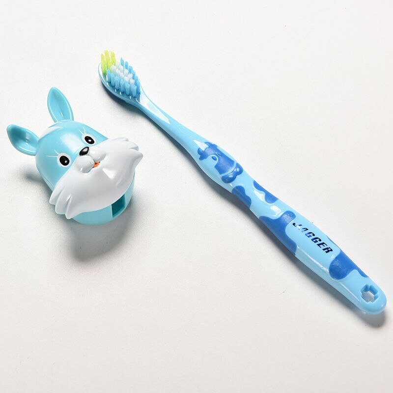 Adorável escova de dentes para menino menina escova de dentes da criança dos desenhos animados vacas coelho escova de dentes de silicone do bebê
