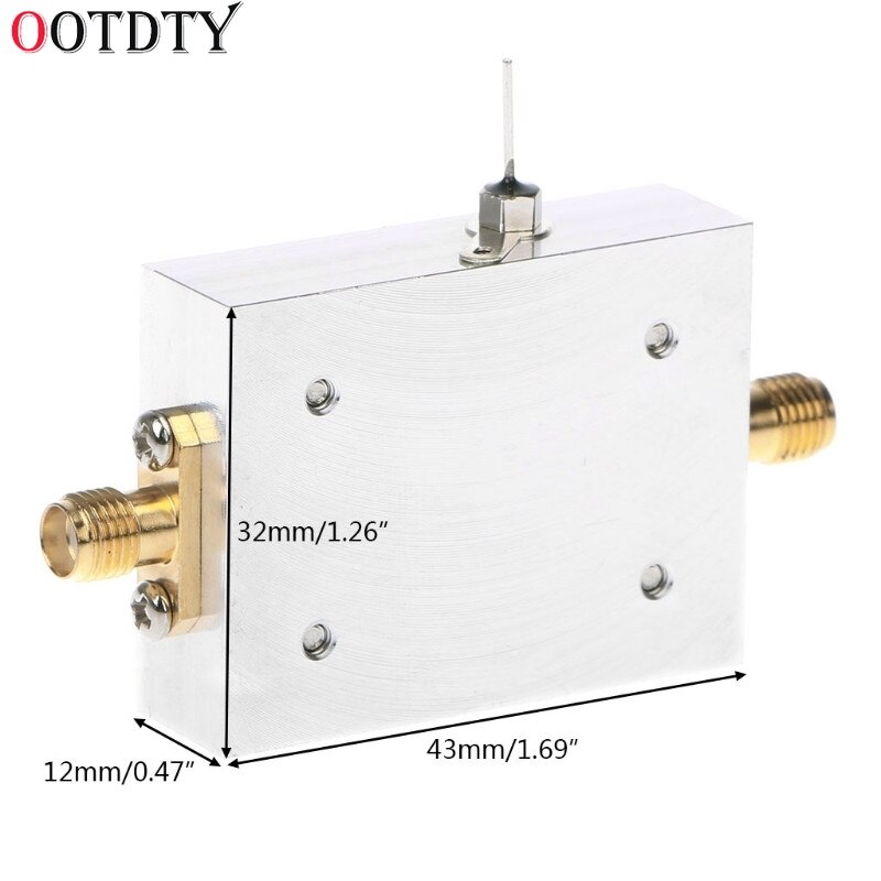 OOTDTY RF Amplifier Low Noise Amplifier Ham Radio Module LNA 50M-4GHz NF=0.6dB RF FM HF VHF / UHF Ham Radio -110dBm