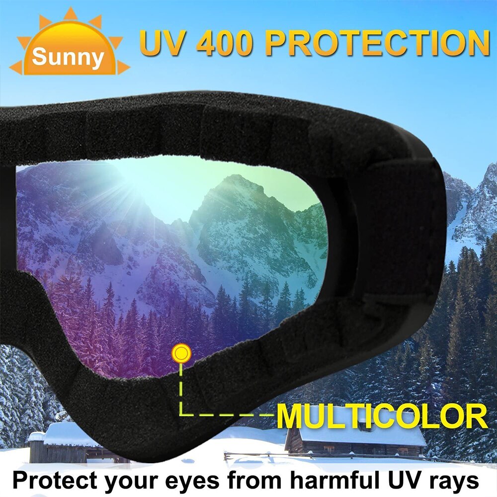 Ski snowboard bril  uv400 bescherming anti-condens wintersportbril motorbril berg skiën mannen vrouwen masker bril