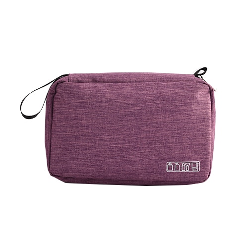 Women Men Travel Hanging Cosmetic Bag Makeup Necessary Toiletry Wash Organizer Beauty Vanity Make Up Pouch Luggage Accessories: Purple