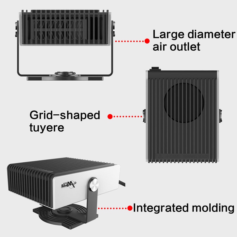 Car Heater Fan Windscreen Window Demister 12V Portable Heater Defroster Snow Home Office Heater Winter Car Accessories
