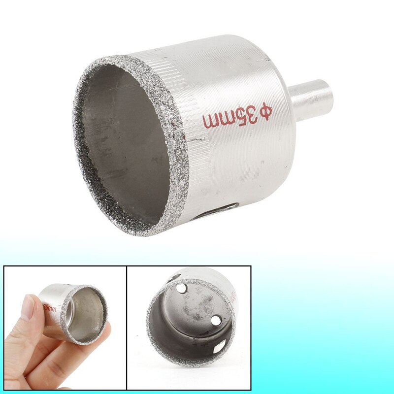 35 mm / 7/5" Diamond Coated Core Drill Bit Tile Marble Glass Ceramic Hole Saw Cutting Tool