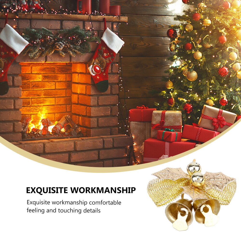 6 stuks kerststof strikken mini kerstboomstrikken kerststrikdecoratie