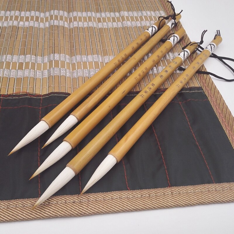 Angoily 2 Mini Kalligraphie Schriftrollen - Blanko Papier Für Chinesische Malerei & Schreibübungen