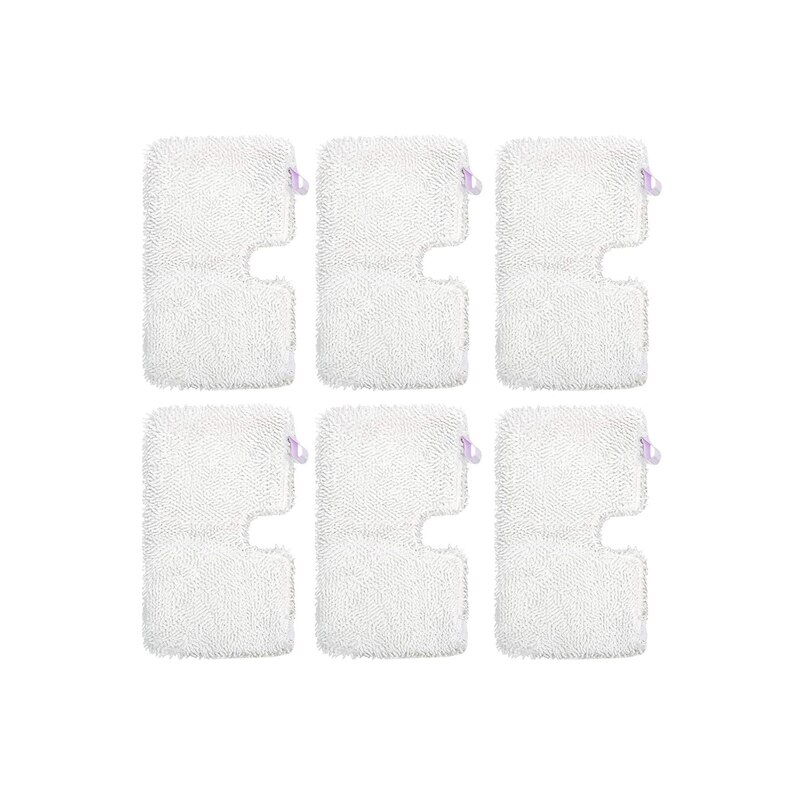 6 PCS Replacement Parts For Shark Steam Mops S3550 S3901 S3601 S3501 Washable Microfiber Mop Pads Cleaning Pads: Default Title