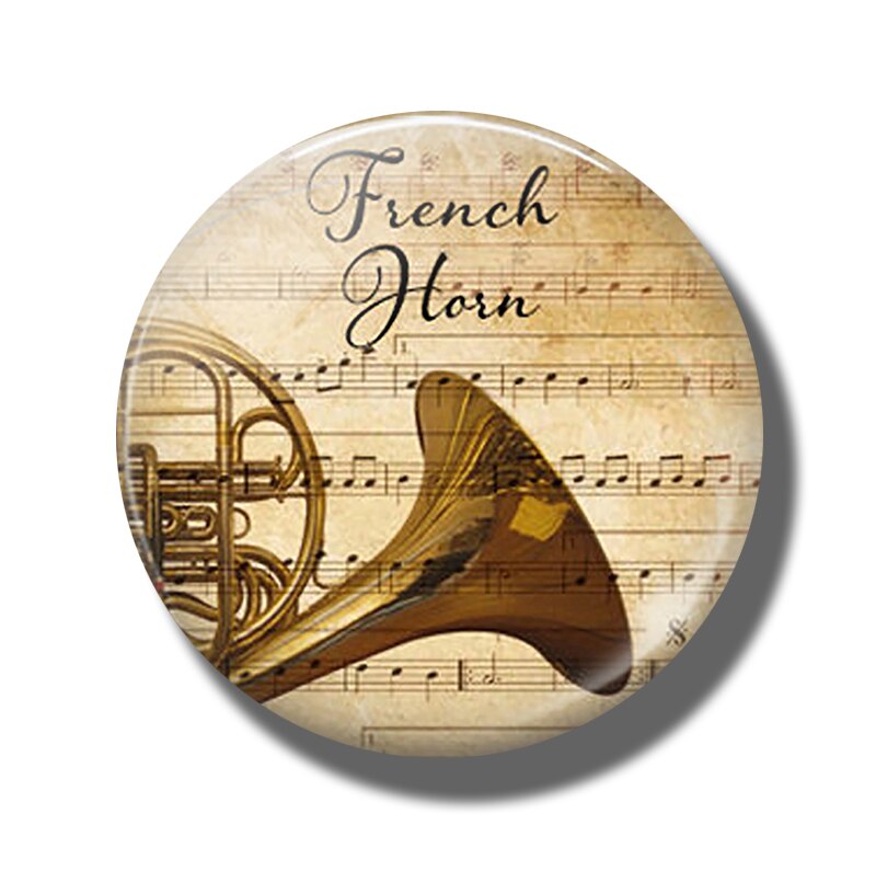 Glas Kühlschrank Magnete Flöte und Musik Magnete Violine Saxophon Gitarre Musik noten Magnetische Aufkleber für Kühlschrank Musik: Marine Blau