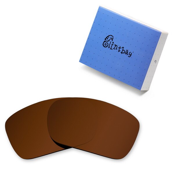Glintbay Performance Polarized Replacement Lenses for Oakley Turbine Sunglass - Multiple Colors: Bronze Brown