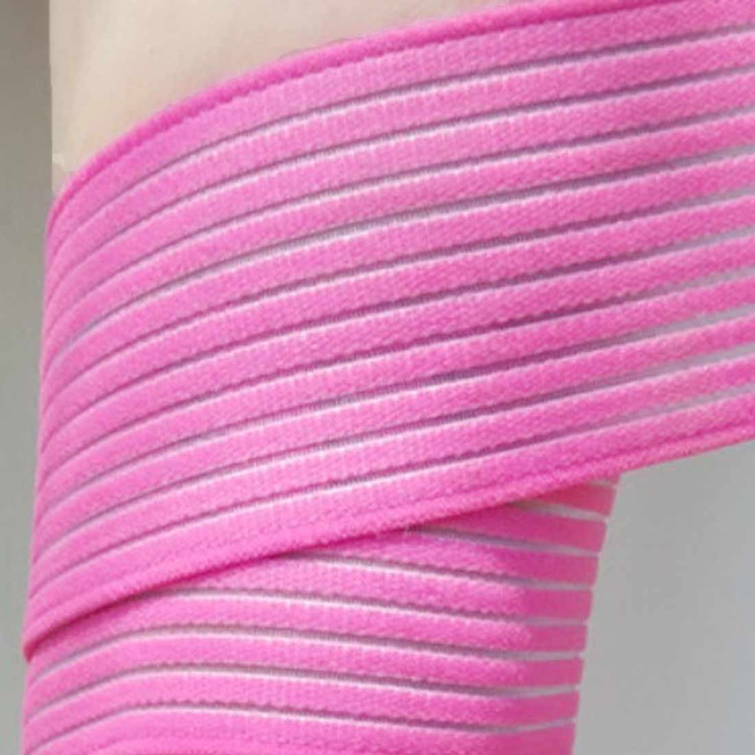 1 stk elastisk bandagetape sportsknæstøttestrop skinnebensbeskytter kompressionsbeskytter til ankelbens håndledsindpakning: Guld / S