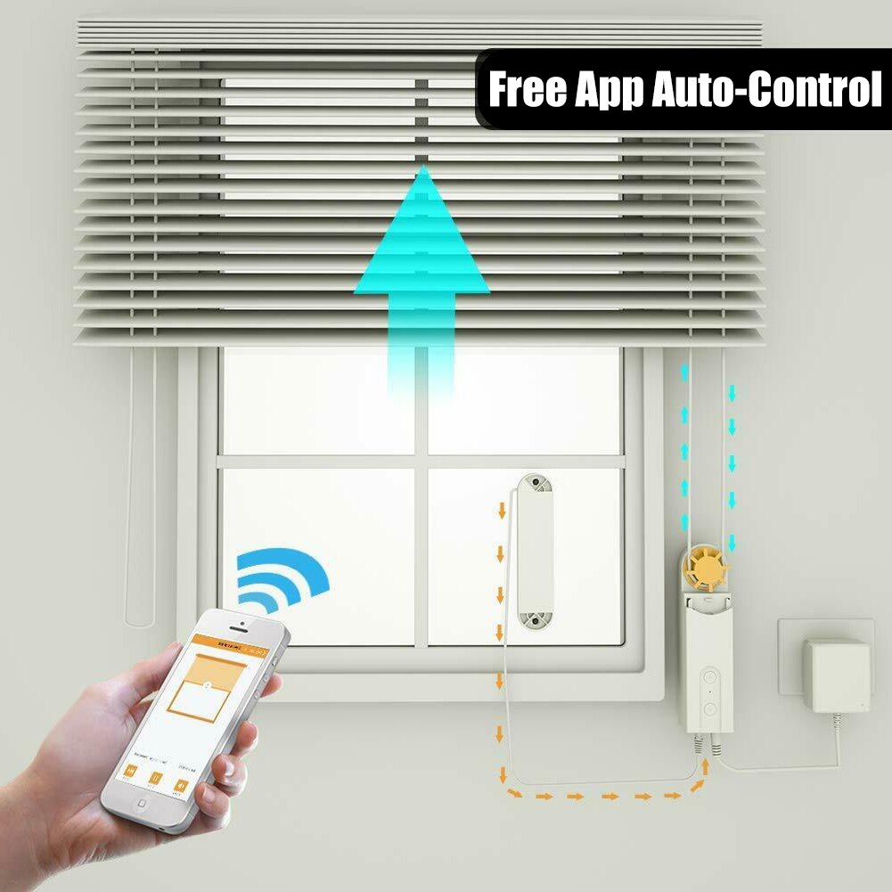 Smart APP Control Blind Shade Chain Roller Shutter Drive Motor Pull Rope 12 V Adjustable Speed Smart Blinds Drive Motor