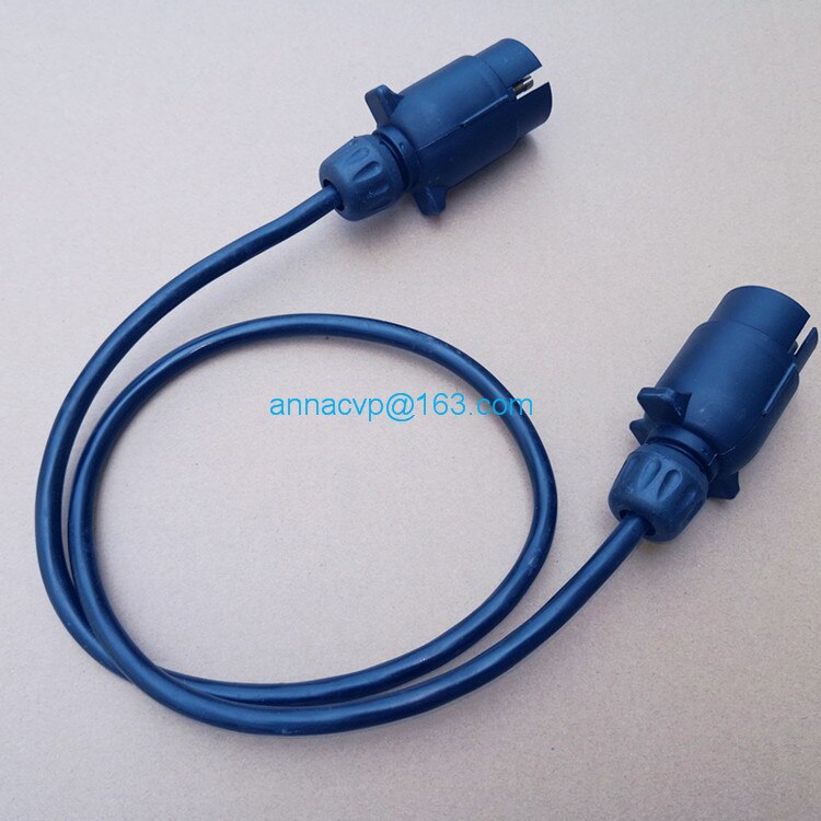 trailer plug 7 pin trailer plug set, socket electrics 12 Volt cable 1m,trailer parts, trailer connector