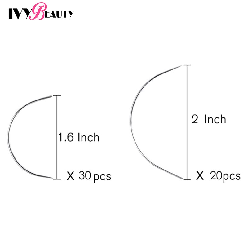 T Pins C Curved Wig Sewing Cord For Holing Wigs Sew In Hair Weave Needles For Wig Making Blocking Knitting Modelling And Crafts: 50Pcs C Pins