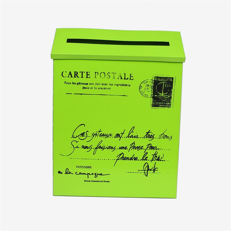 Straat Brievenbus Brievenbus Outdoor Mail Post Brief Doos Krant Retro Wandmontage: green