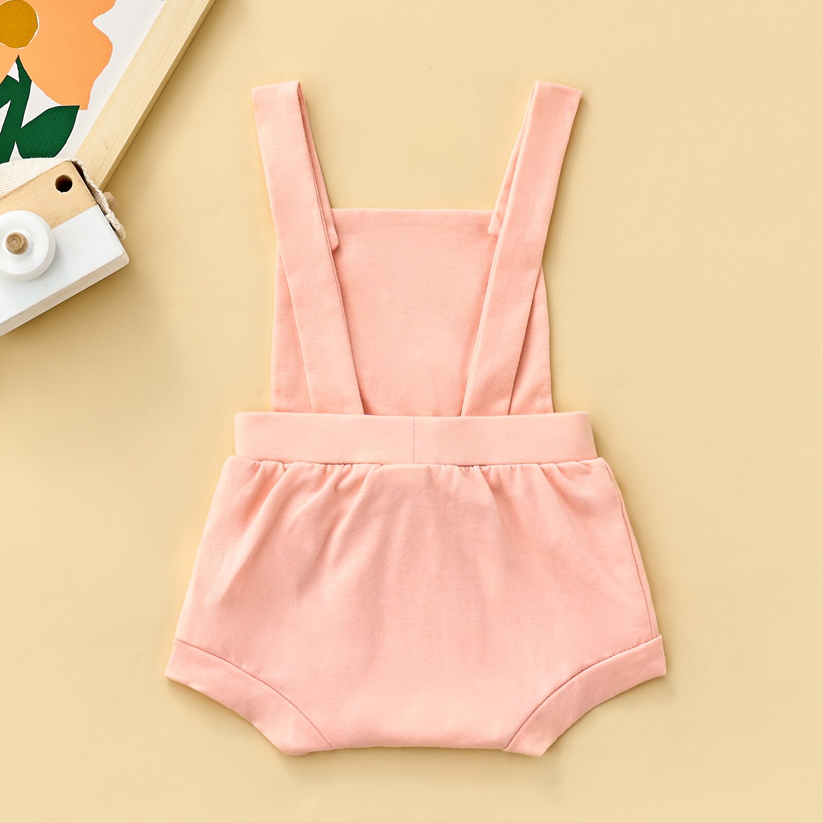 Barboteuse pour -né de 0 à 18 mois, vêtements d'été sans manches pour garçons et filles, poches à bretelles, pantalons courts, salopette pour tout-petits, combinaisons amples