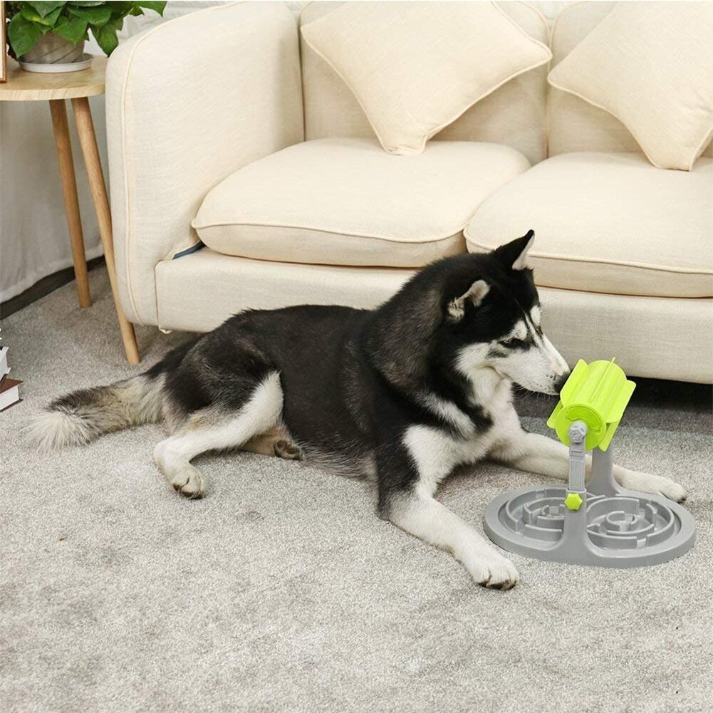 Dog Cat IQ Interactive Food Puzzle Toy Dogs Treat Boredom Dispensing Slow Feeder Anxiety Train Smart Feeder