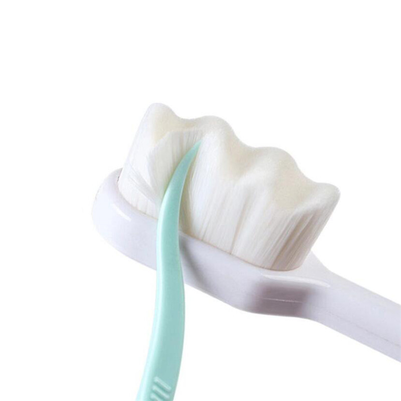 1PC Ultra-feine Weiche Zahnbürste Millionen Nano Borsten Erwachsene Zahnbürste Zähne Tiefen Reinigung Tragbare Reise Dental mundpflege Pinsel