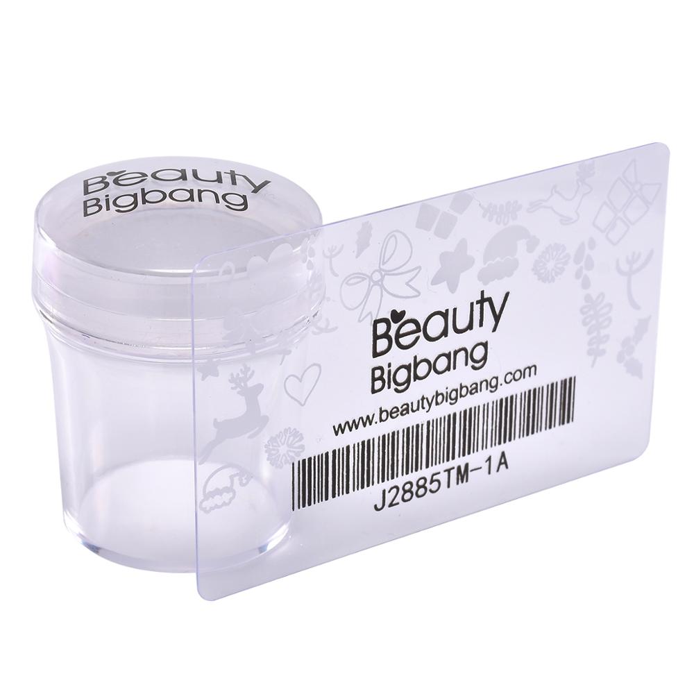 BeautyBigBang Silikon Nagel Stempel Rechteck Dichtung/platte Druck Schaber Klar Griff Stanzen Werkzeug Manikübetreffend Nagel Stempel Bausatz