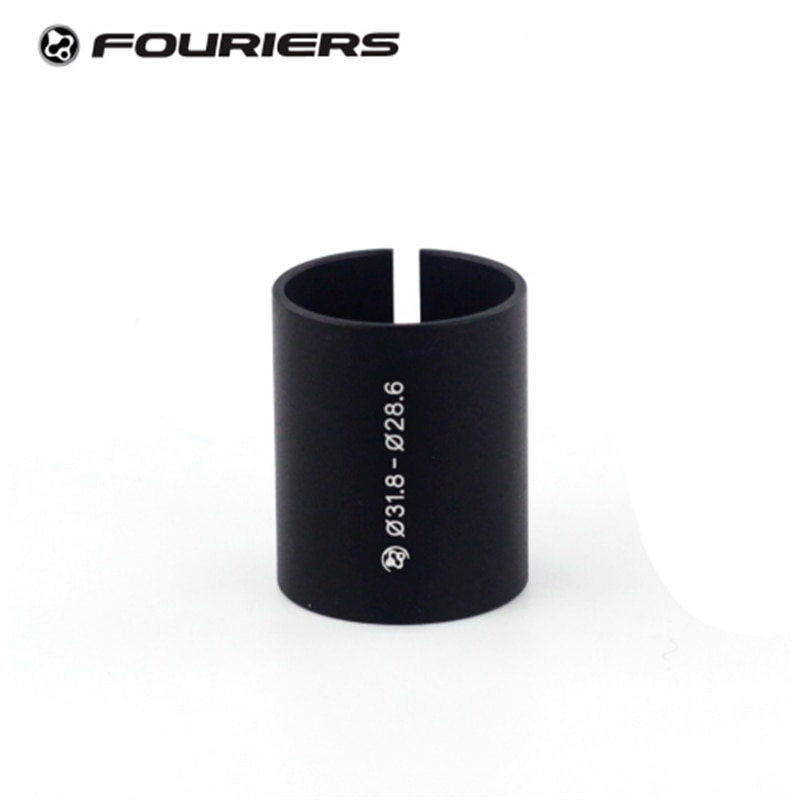Fouriers legeringsgaffel shim 1 1/4 "  to 1 1/8 " røradapter 31.8mm to 28.6mm od2 stilkreducerende ærme cykelgaffel shim adapter