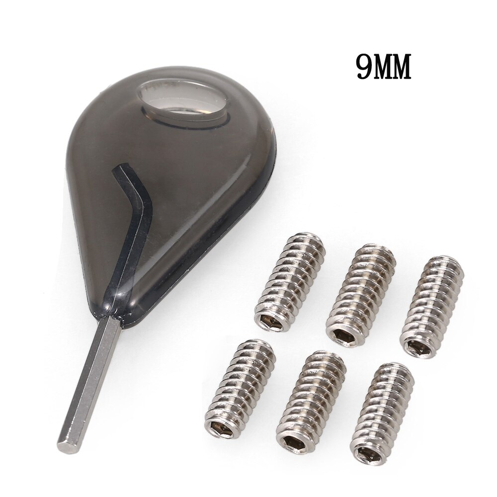 9mm/12mm surfbräda fenor fcs fin skruv surfbrädor skruvar surfbräda fin skruvar ersättning kit surfing tillbehör: 9mm skruvar (6 st)