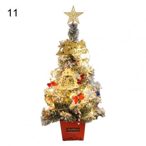 1 Set Simulation Christmas Tree Attractive LED Beautiful Handmade Christmas Tree Model Reusable Christmas Tree Display: 11