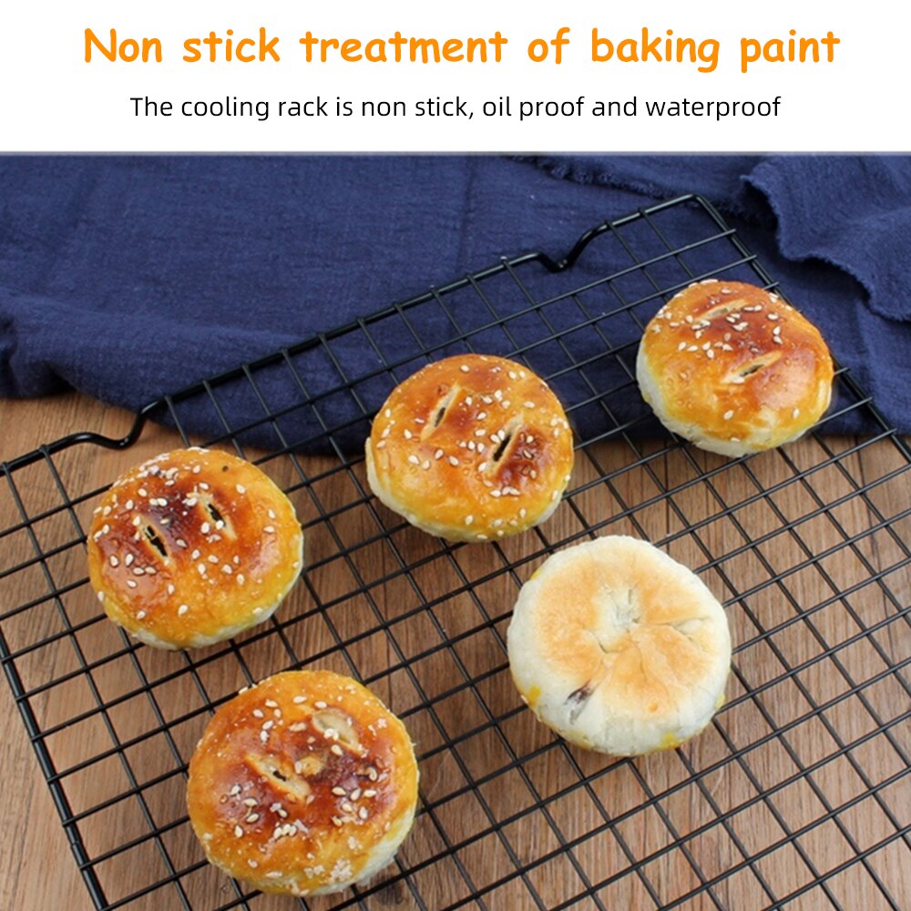 Stainless Steel Wire Grid Cooling Tray Cake Food Rack Oven Kitchen Bread Barbecue Cookie Holder Shelf