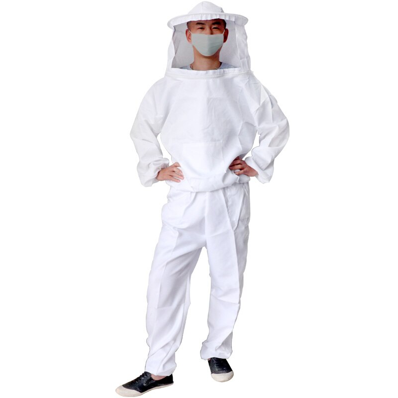 Ropa de apicultor de cuerpo completo, traje de apicultura , protección de abejas, sombrero de velo de seguridad, traje para todo el cuerpo, 1 Uds.