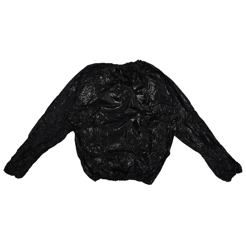 2X Zware Fitness Gewichtsverlies Zweet Sauna Pak Oefening Gym Anti-Rip Zwarte L