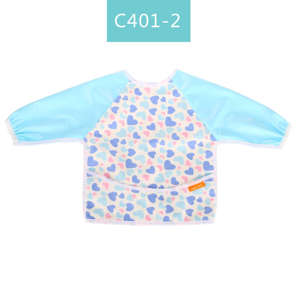 Happyflute Baby Slabbetjes Waterdichte Baby Slabbetjes Print Pul & Print Minky Leuke Lange Mouwen Kinderen Bib Burp Kleding Baby Spullen