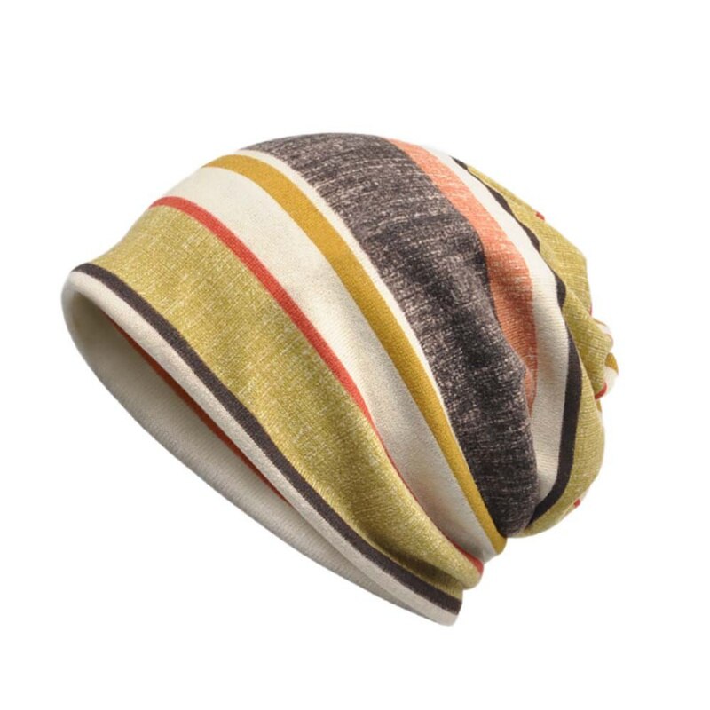 Lakkihuivi raidallinen flanelli casual style aurinkosuoja hengittävä stretch aurinkohattu kaulanlämmitin hattu: Y