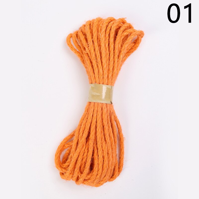 6mm 10meters/roll Burlap Rope Natural Jute Twine Burlap String Linen Rope Wedding Wrapping Cords Thread DIY decoration: 01