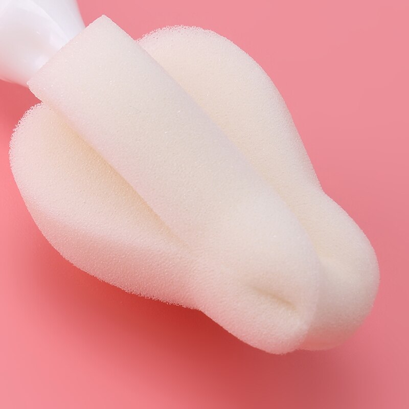 1 Set Baby Teat Cleaning Feeding Bottle Brushes Sponge Soft 360 Degree Nipple Cleaner Baby Bottle Brush With Handle Cleaning