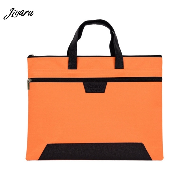 Folder Document Bag Man Laptop Handbags Portable File Bag Business Briefcase Organizer Notebook Handbags Solid Color