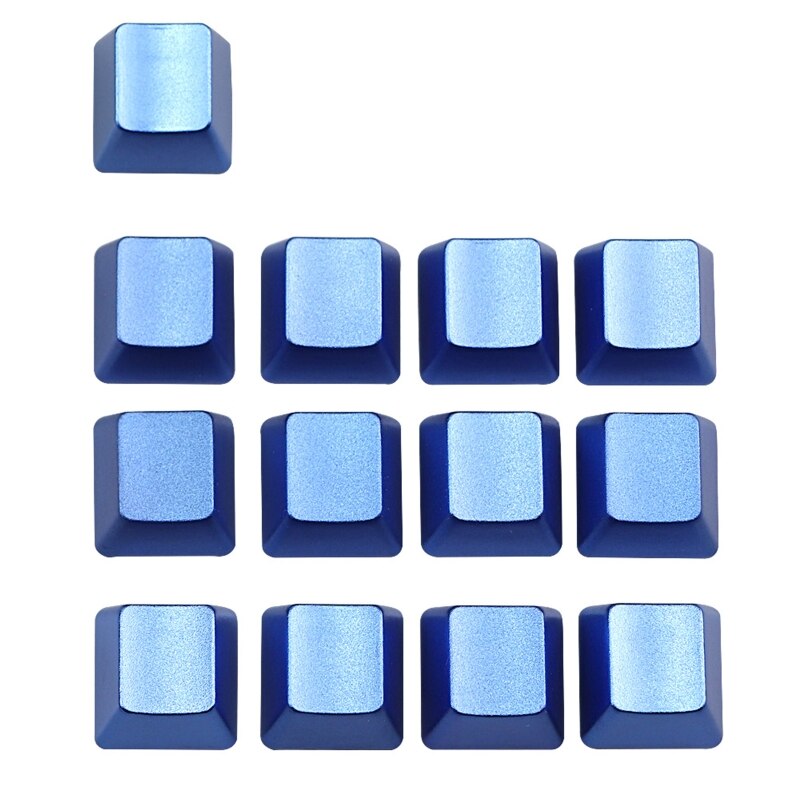 Teclado mecánico sin palabras reemplazable, teclas de Metal, casquillo de tecla de eje cruzado de flecha ESC QWERASDF: C