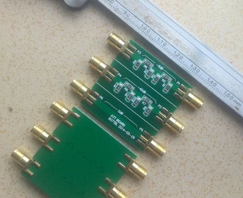 2 stk / parti 0db 6db 40db dæmpere nwt serie scavenger kalibreringsanordning, impedans 50 ohm dc -600 mhz