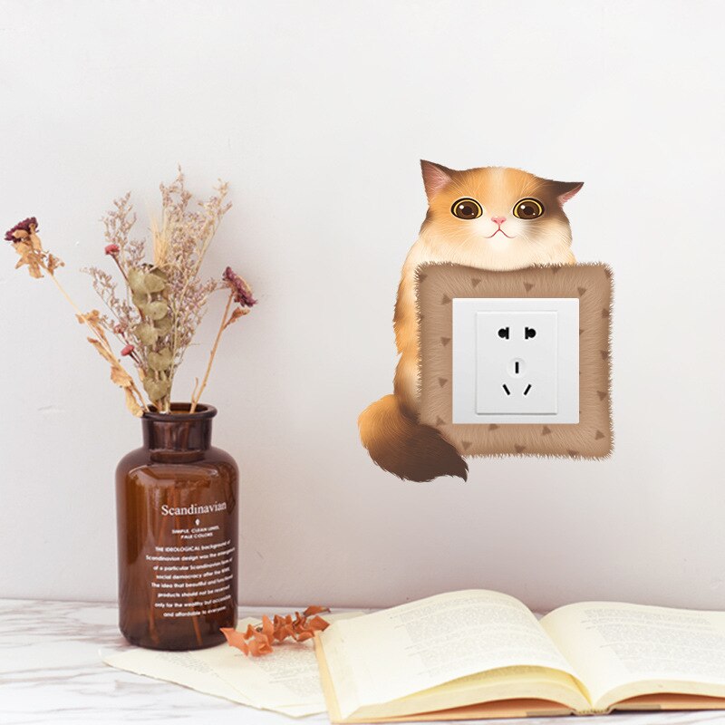 Cubierta protectora De Pared para Pared, cubierta De Pared con marco De habitación, enchufe De salida, decoración para pegatina en interruptor De enchufe