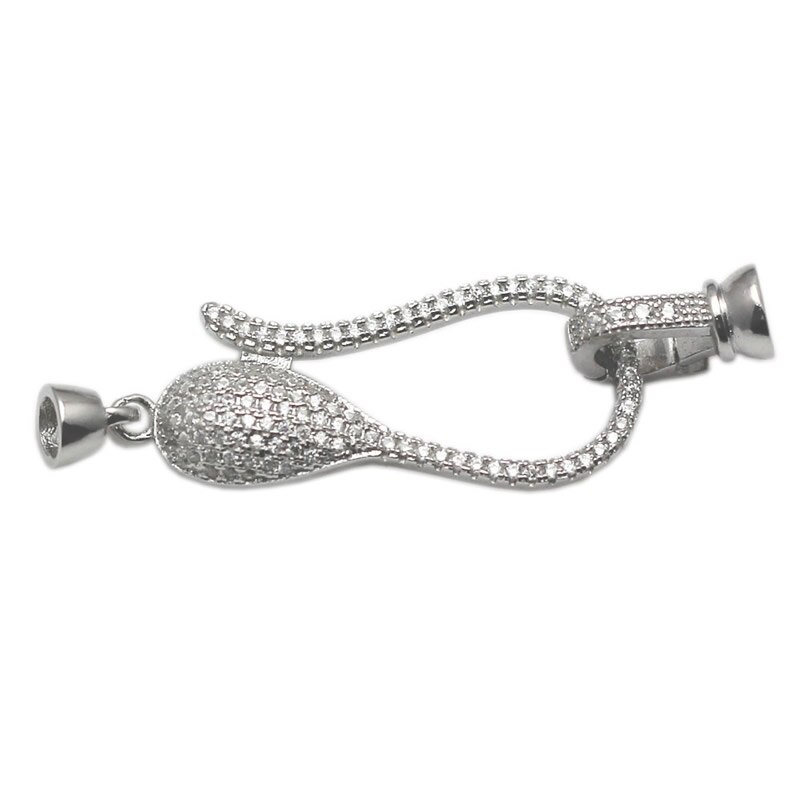 Beadsnice Armband Haken 925 Sterling Zilver Micro Pave Zirconia Ketting Unieke Sieraden Sluiting DIY Accessoires ID 35286
