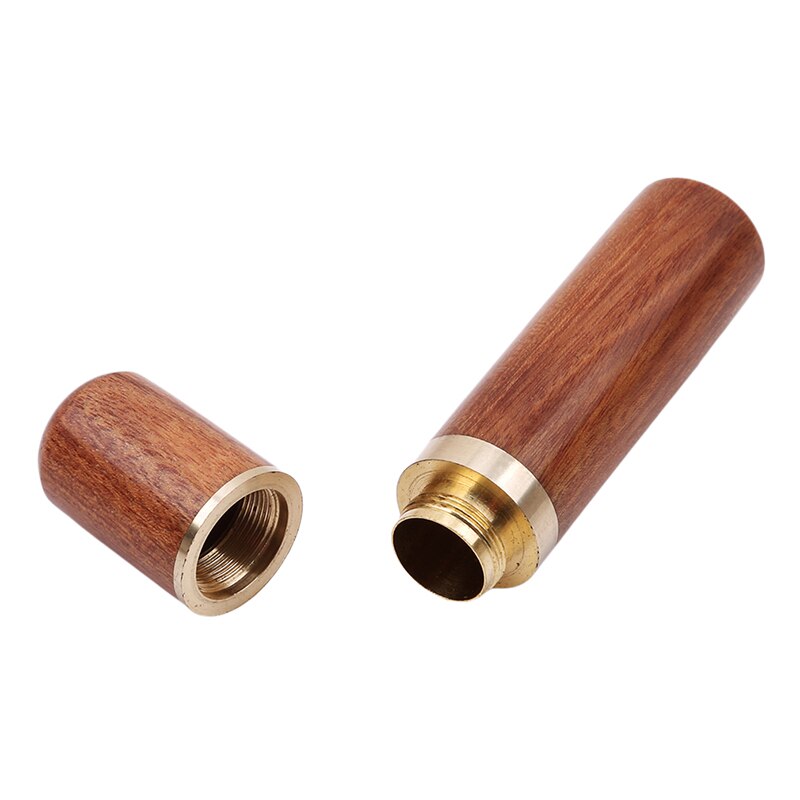 Multifunktion palisander træ tandstikker holder boks nåle boks spand etui vandreture bærbart håndværk håndlavet indendørs udendørs brug