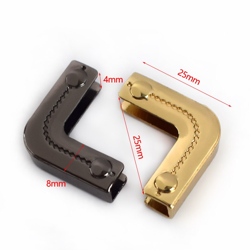10/20 stücke Metall Tasche Ecke Handtaschen Gurt Abdeckung Verschluss Schutz Ecken Dekor Ende Clips DIY Rand Streifenbildung Hardware- Zubehör