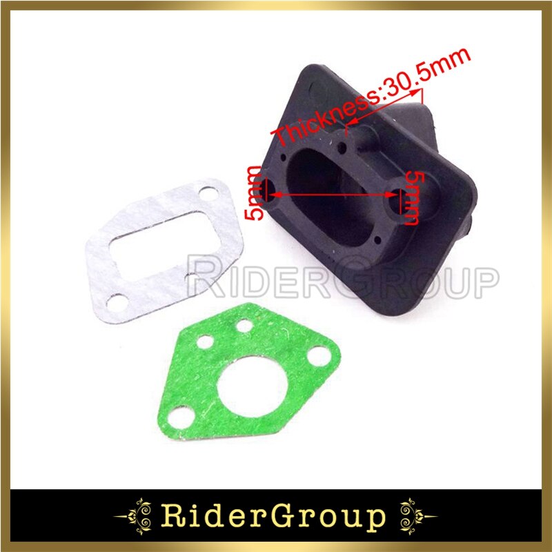 Plastic Intake Inlaatspruitstuk Pakking Voor 2 Takt 33cc 43cc 49cc Goped Scooter Cat Eye Pocket Bike Kids Moto