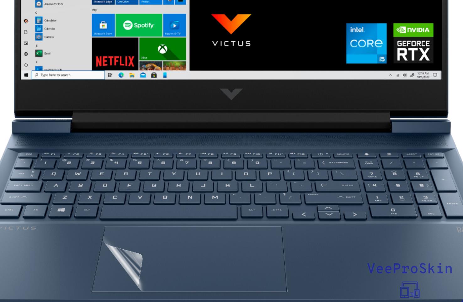 Mate TOUCH hp anuncio para HP Victus 16,1 "portátil de juegos/HP Victus 16 pulgadas película protectora etiqueta de protección TOUCH PAD TOUCH HP ad