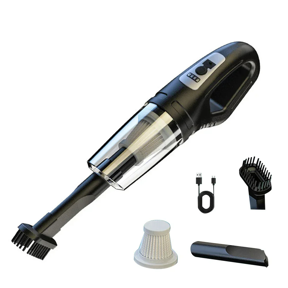 Cordless Handheld Vacuum Cleaner for Car,Home,Pet Hair | Portable & Powerful | With Accessories & USB Charging: Default Title