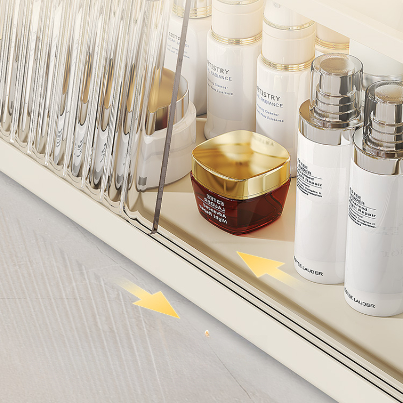 Clear Acrylic Cosmetic Storage Box Dustproof Makeup Organizer Luxury Desk Organizer for Perfume Skincare Products Display Case