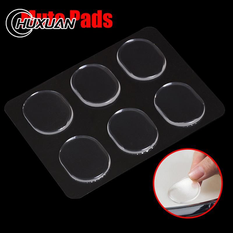 6 Stuks Zelfklevende Deurstopper Rubber Demper Buffer Kabinet Bumpers Siliconen Meubels Pads Kussen Beschermende Pads 3.3*2.6cm
