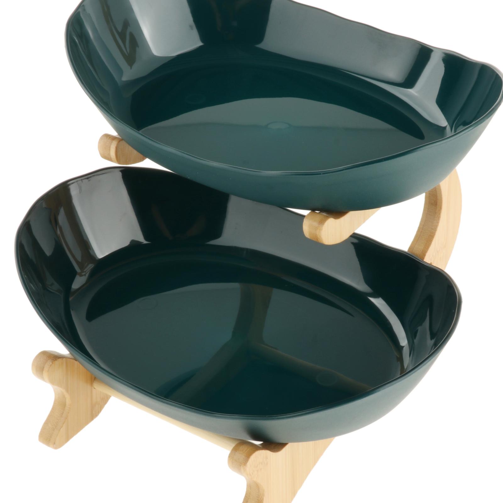 Tiered Tray Fruit Plate Appetizer Snacks Candy Shelves Organizer