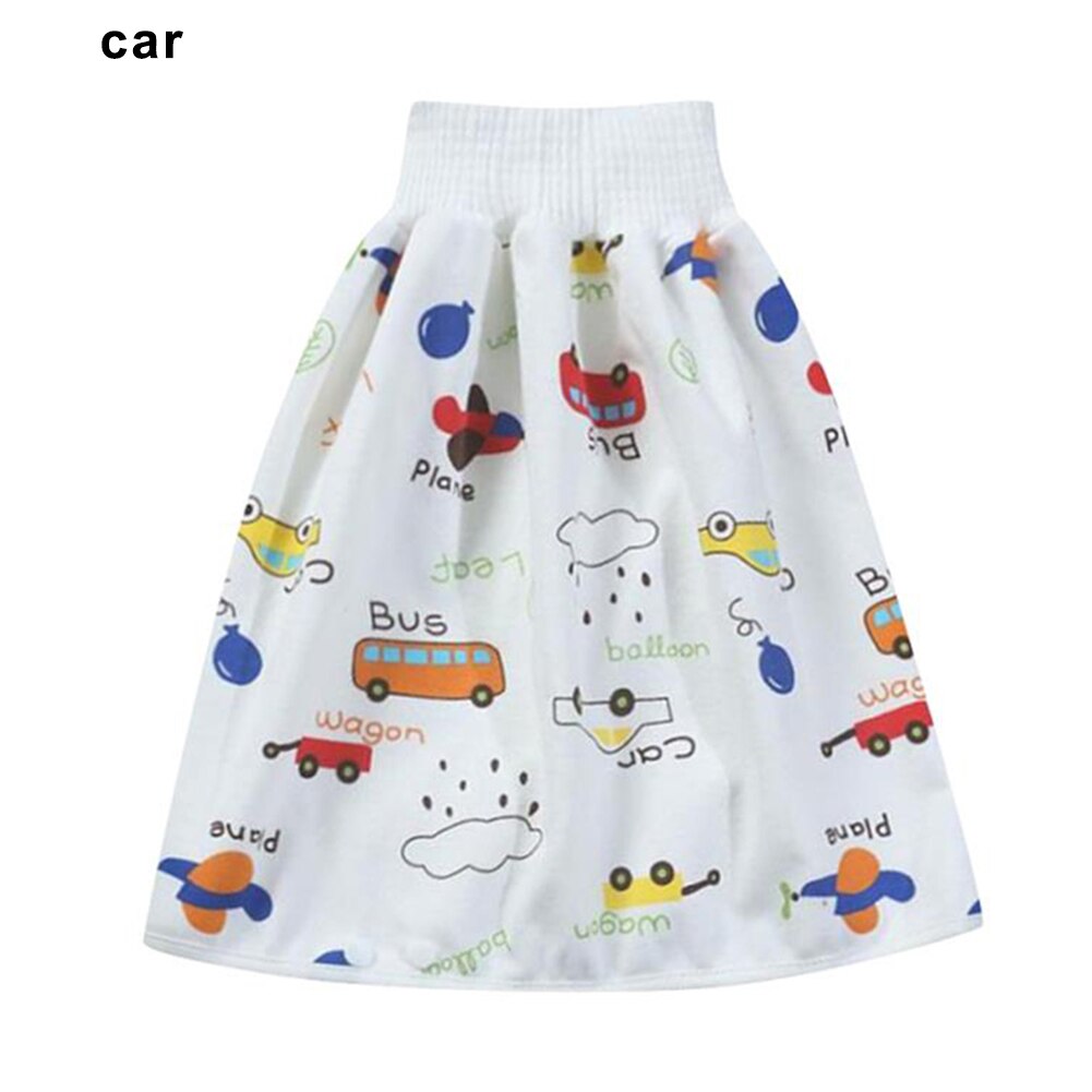 Comfy Children Diaper Skirt Shorts 2 in 1 Waterproof Super Absorbent Leak-proof Washable Baby Diaper Skirt Pants ALS88: Car L